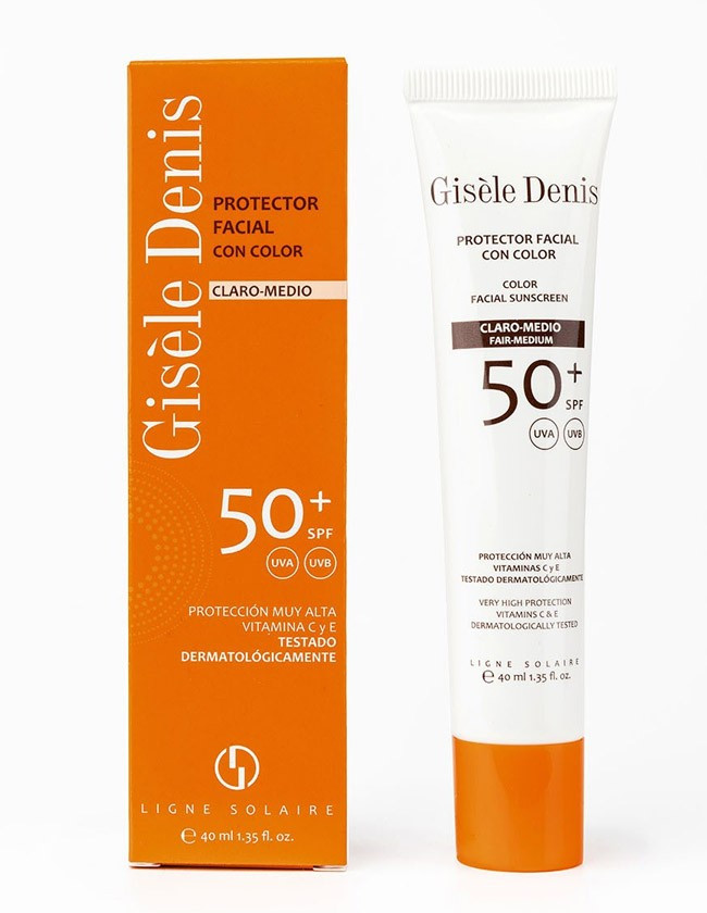 Protector Facial con Color Tono Claro-Medio SPF 50+  | Gisèle Denis
