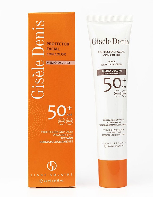 Protector Facial con Color Tono Claro-Medio SPF 50+  | Gisèle Denis